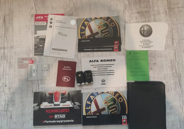 Alfa Romeo 159 cena 22900 przebieg: 249812, rok produkcji 2008 z Wrocław małe 529